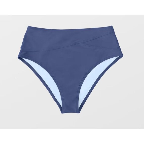 Cupshe Spliced High Waist Bikini Bottoms - Size M, NWOT - Picture 6 of 7